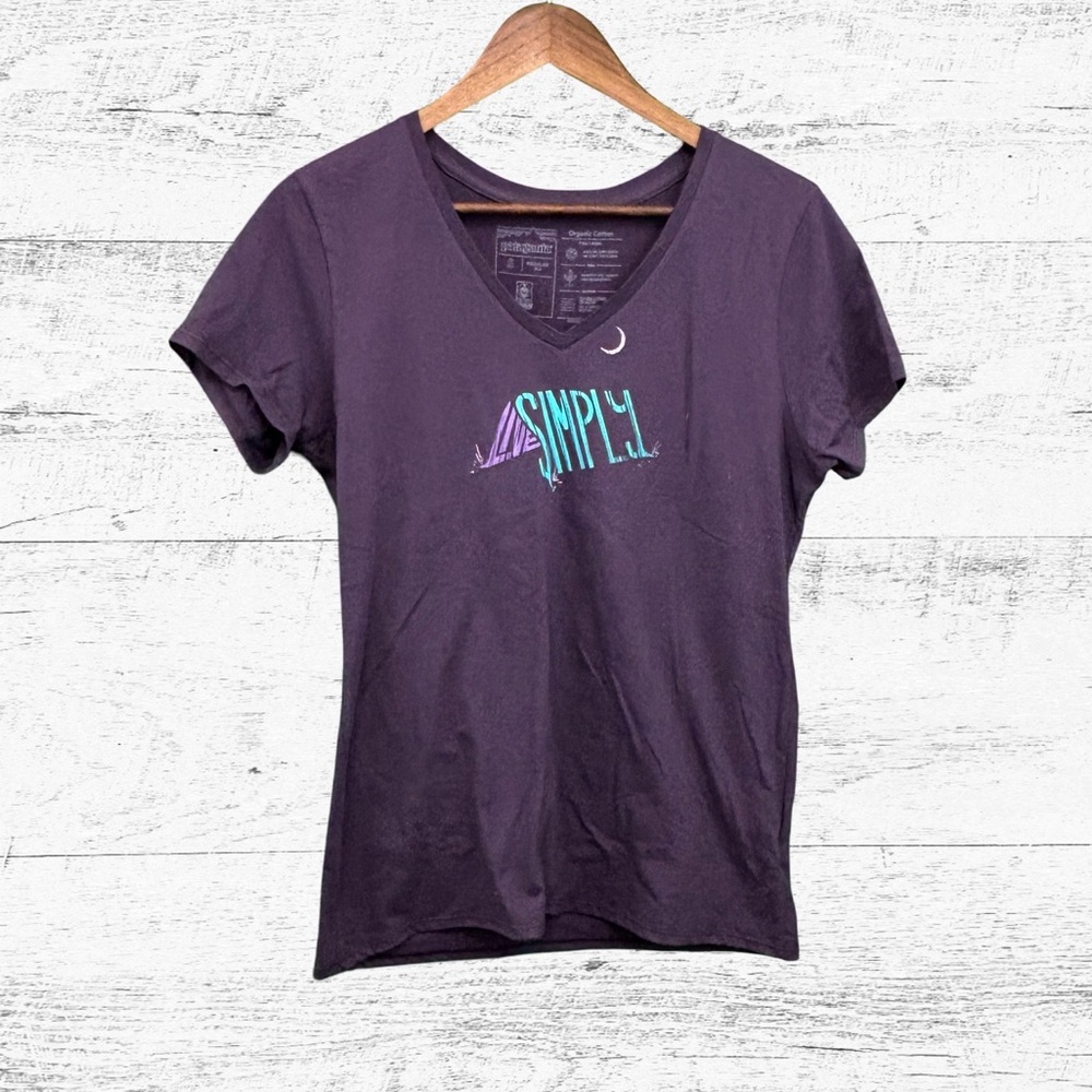 Patagonia Purple Fitted Short Sleeve Tee